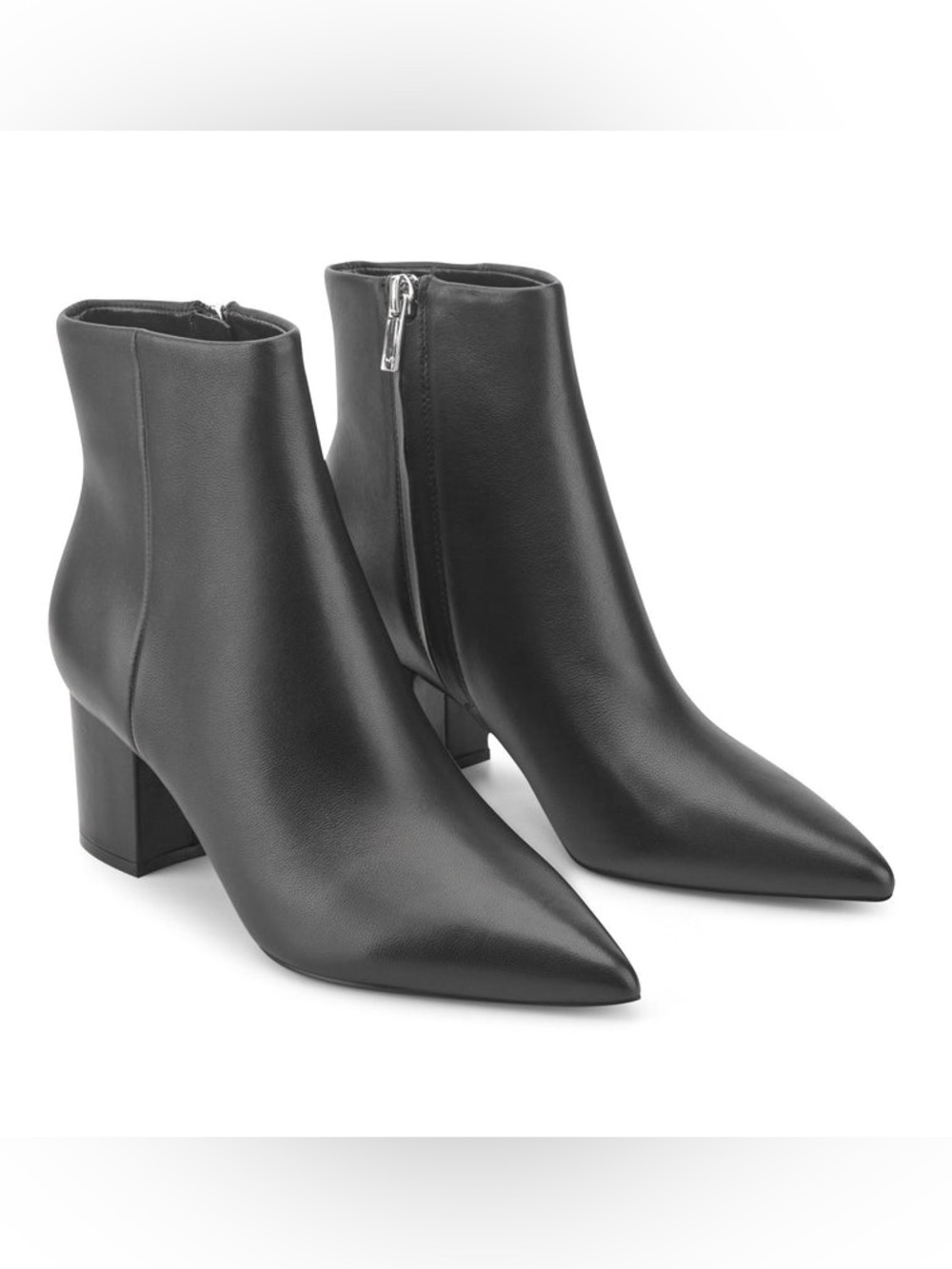 Marc Fisher Black Block Heel Ankle Boots